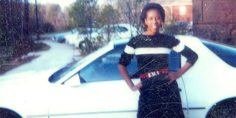 Jacquetta Thompson with car